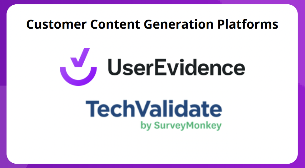 Customer content generation platforms