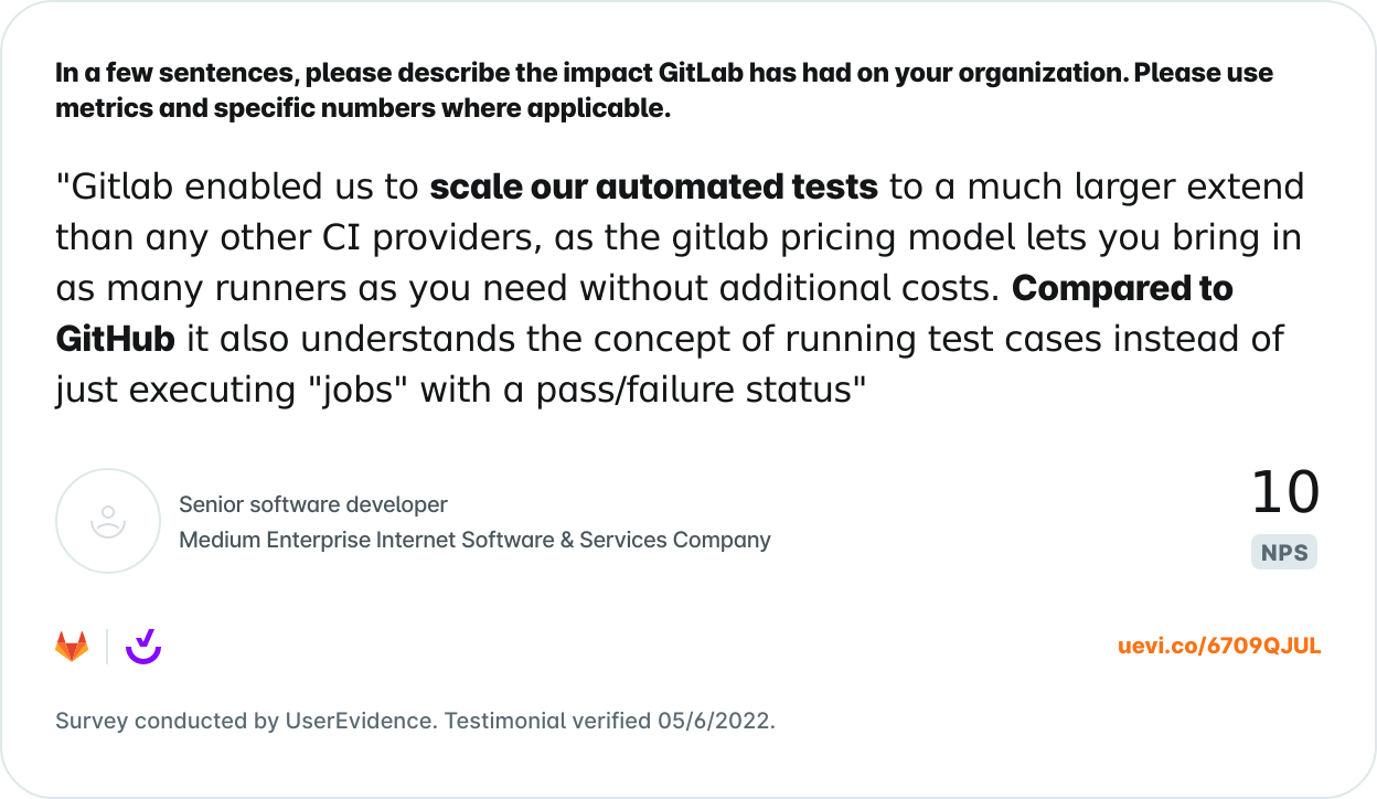 A success story from a GitLab customer.